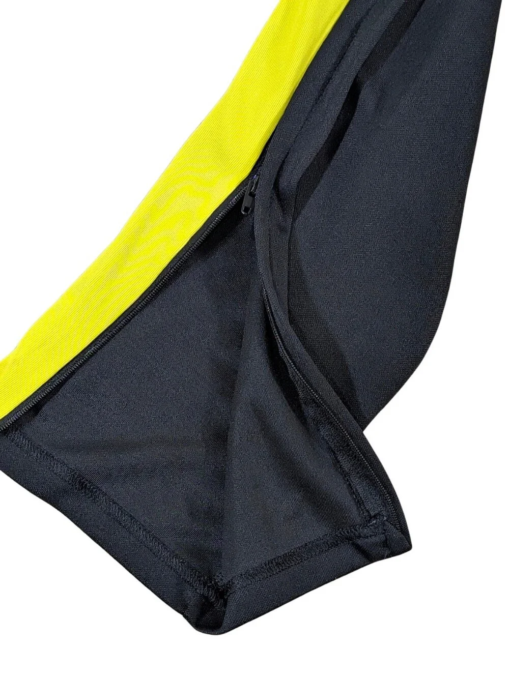 adidas Primegreen Track Pants Mens XL Black Yellow Red Ankle Zip No Drawstring